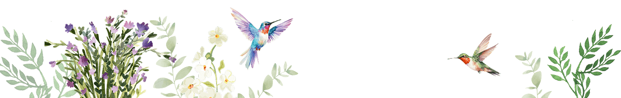 Floral and bird illustration